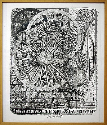1999 - Popocatepetl - Lithographie auf Stein - 64x50cm